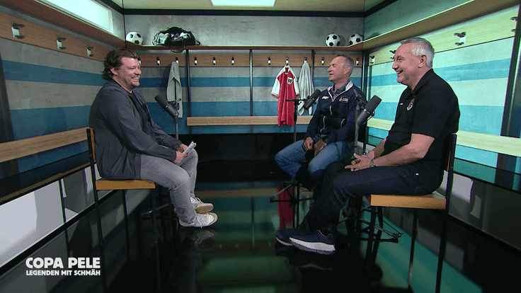 Mario Hochgerner mit Toni Pfeffer und Peter Pacult